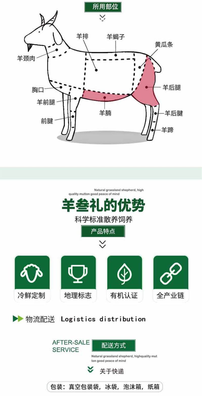 阿尔巴斯山羊精品小串360克20串，肉质鲜美，肥而不腻
