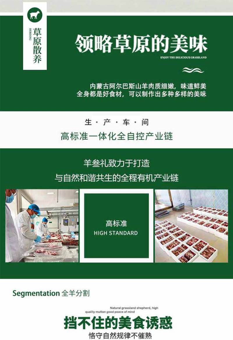 【优质羊排】阿尔巴斯羊精修小寸排0.8斤
