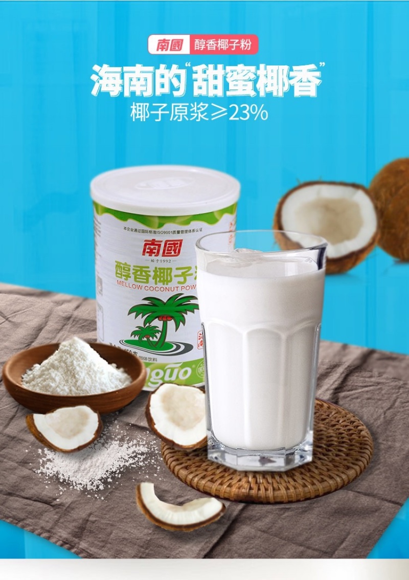 海南特产【活动特惠】醇香椰子粉2x450g罐装椰子粉