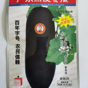 广东黑皮冬瓜种子铁心炮弹型冬瓜种子铁心冬瓜种籽