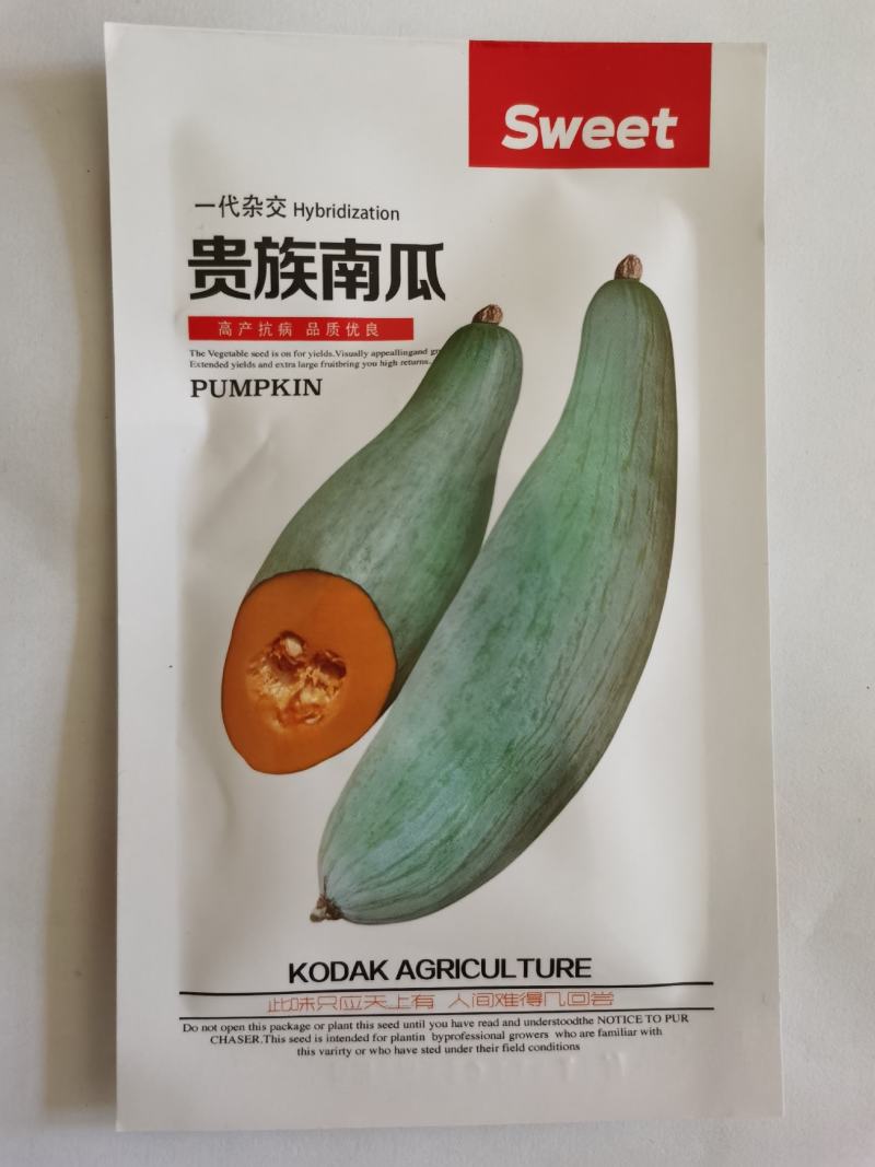 贵族南瓜种子牛腿南瓜金丝栗南瓜种籽春秋陆地种植早熟