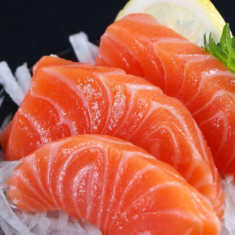 海鲜三文鱼整条刺身中段新鲜海鲜日式料理寿司生鱼片即食冷冻