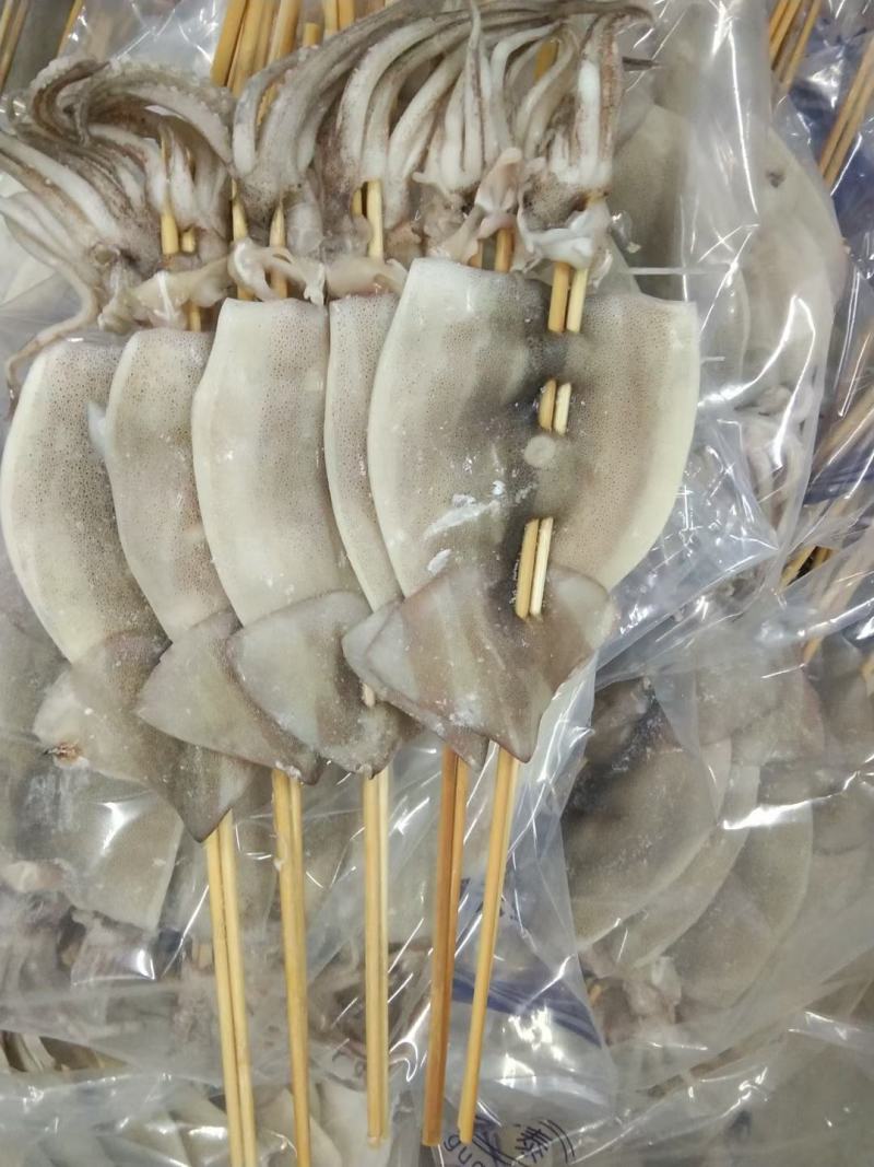厂家直销各种规格鱿鱼串，可以定做规格，质量优加工工艺好