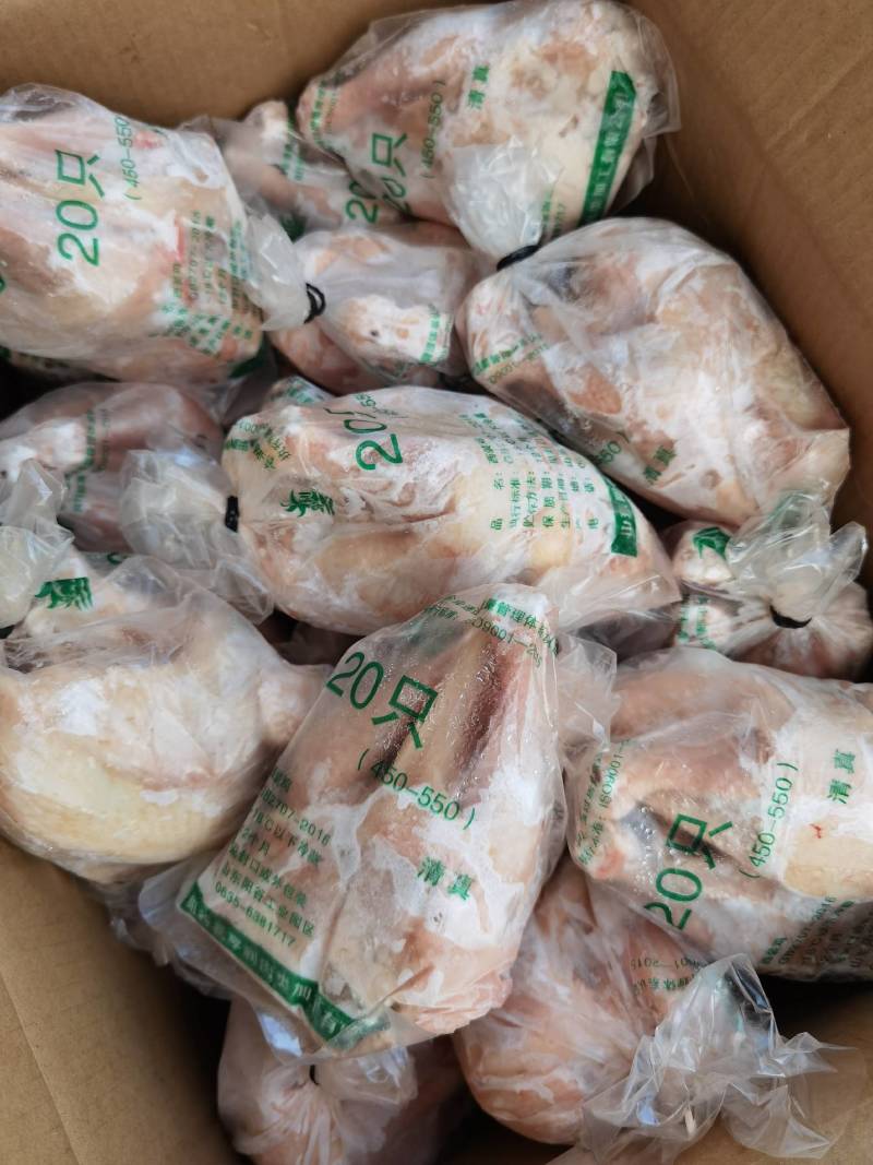 冷冻西装18/20/23/28只开胸童子鸡商用炸鸡汉堡