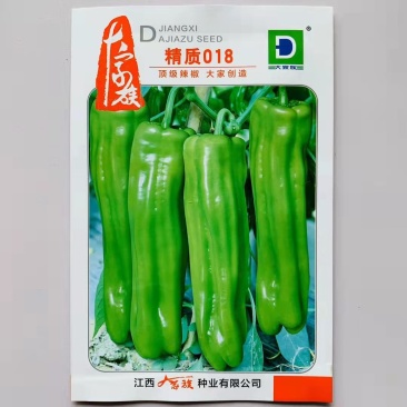 精致018薄皮椒大泡椒种子品种黄绿皮口感适中，品种种子