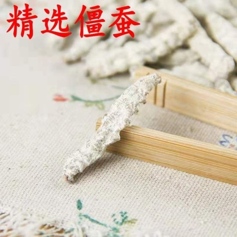 白僵蚕中药材白僵虫天虫白僵蚕粉炒僵蚕僵蚕僵虫可