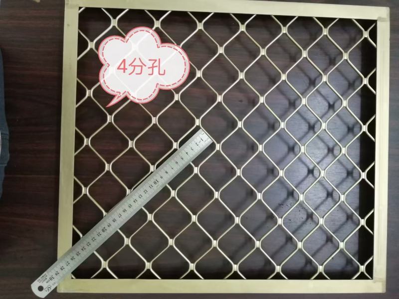 4毫米厚4厘米铝合金美格网阳台菱形防盗网铝防护网吊顶装饰