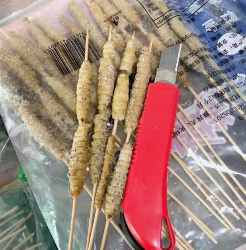 阜阳豆虫批发新鲜烧烤食材油炸食材，高蛋白豆丹
