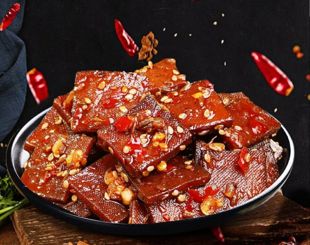 尖椒干豆腐成品图