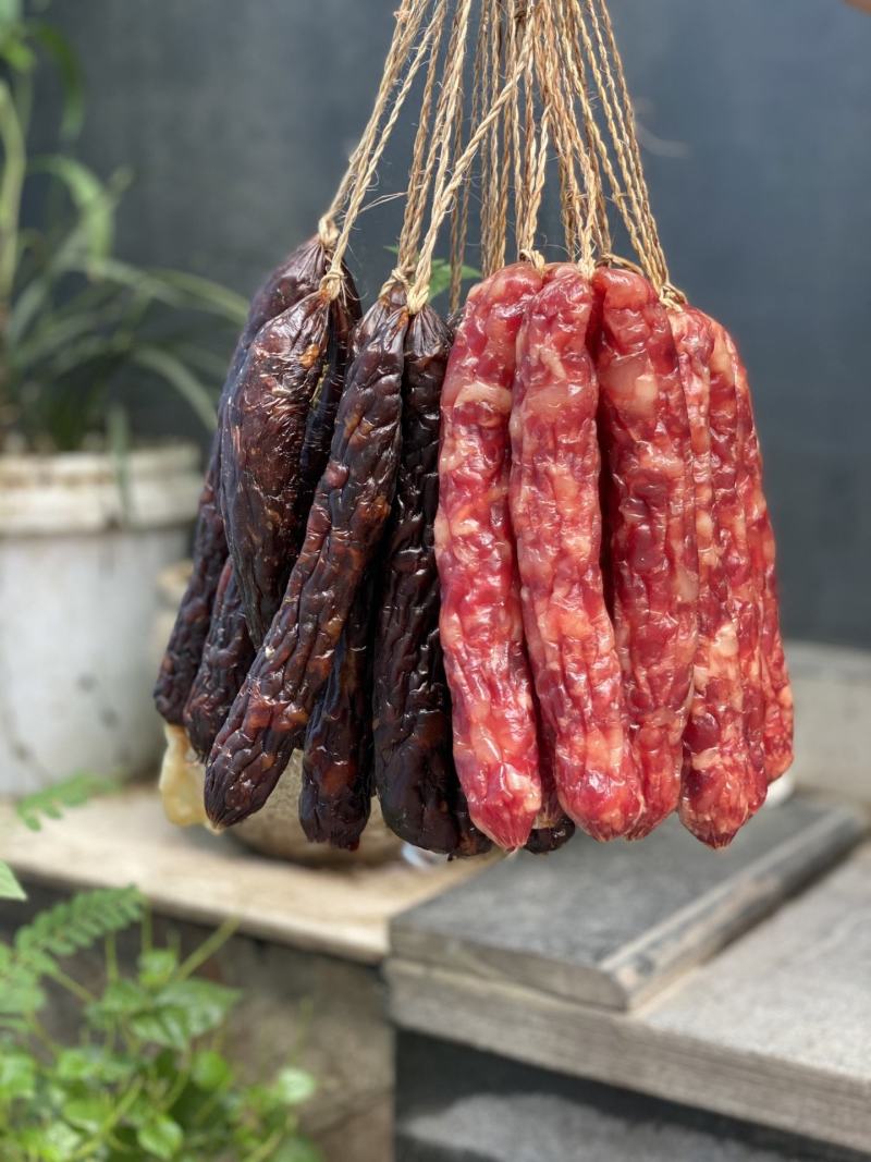 临安农家手工腊肠灌香肠原味腊肠酱肠批发猪肉肠客家肠
