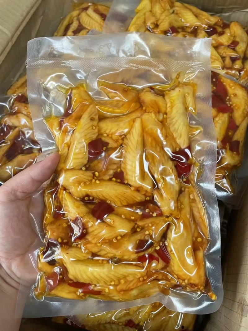 冷吃鸡翅，香辣鸡翅，开袋即食，真空包装，真空鸡翅