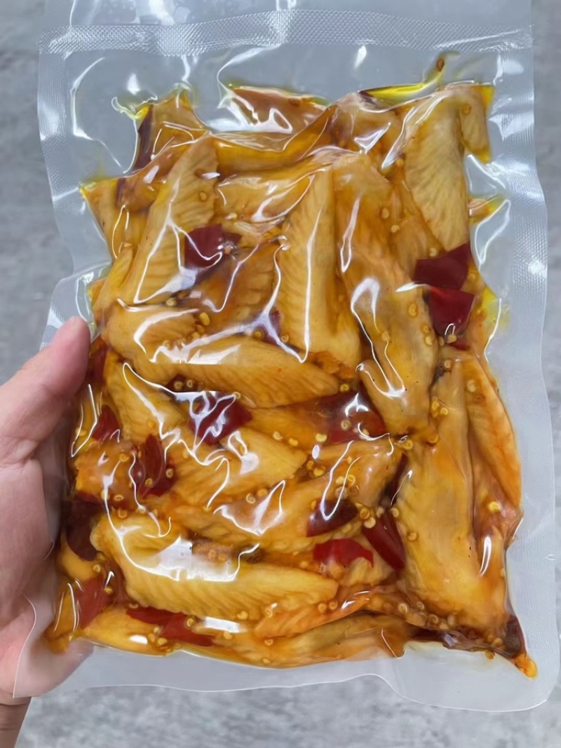 冷吃鸡翅，香辣鸡翅，开袋即食，真空包装，真空鸡翅