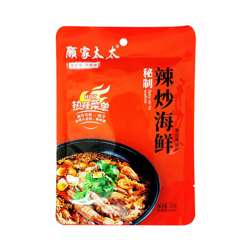 顾家太太辣炒海鲜调料包麻辣小龙虾酱料包香辣虾尾花甲田螺蟹