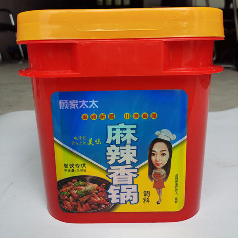 顾家太太香辣小龙虾万州烤鱼3.5K辣酱料餐饮装3.5公斤