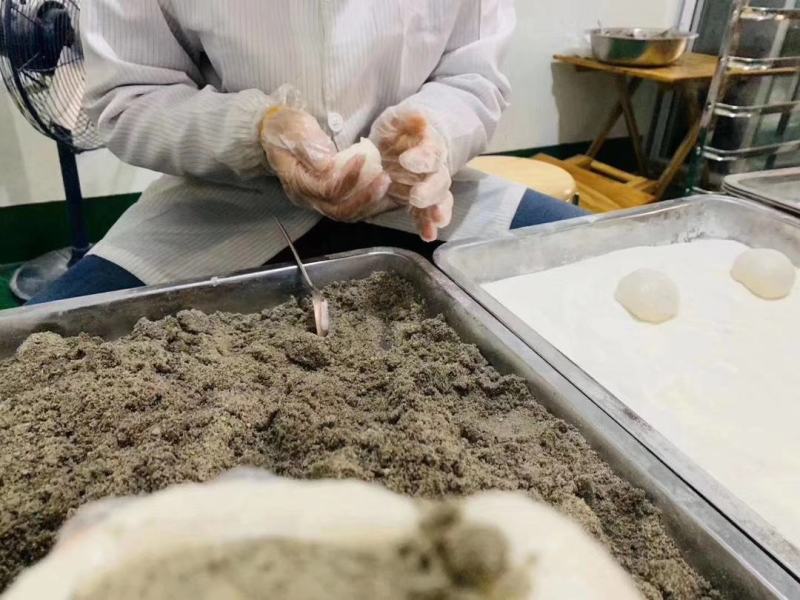 临安手工麻糍农家糯米麻糍一盒6个装糍粑一件代发批发
