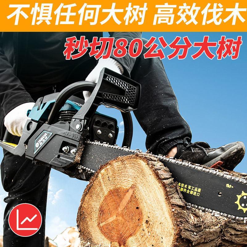 【厂家包邮】雅马哈9998大功率汽油锯砍树伐木机进口链条
