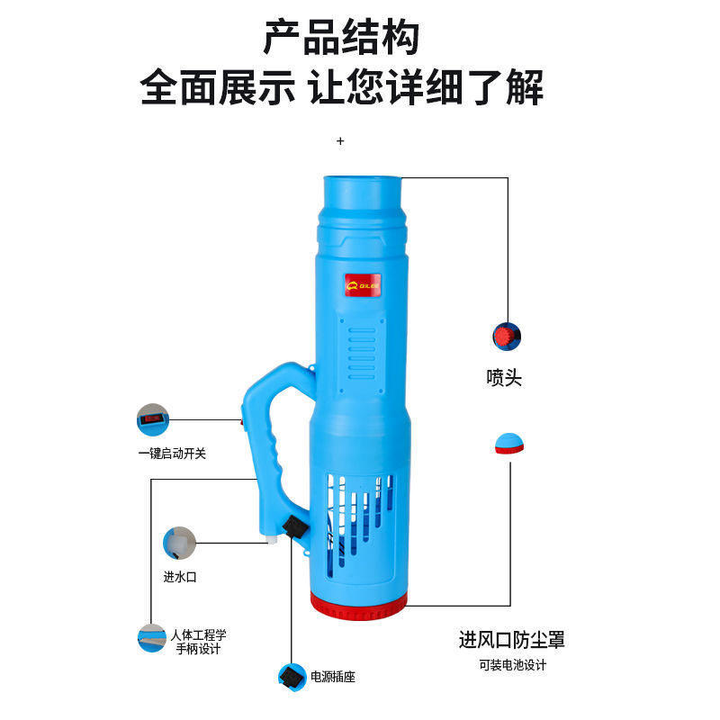 厂家批发包邮电动喷雾器送风筒弥雾机送风机打药机雾化器