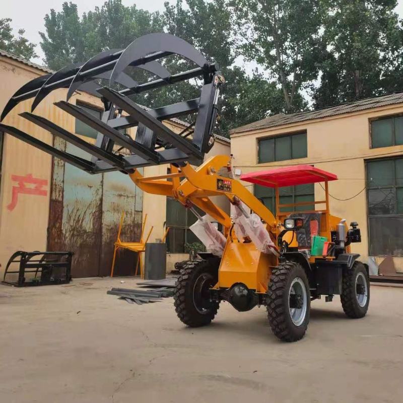 【小型铲车】柴油小型四驱铲车工程养殖农用抓草