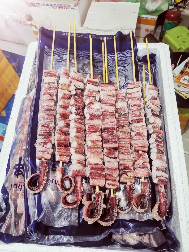 150克章鱼足吉祥串100串鱿鱼串章鱼串商用苏浙沪皖包邮