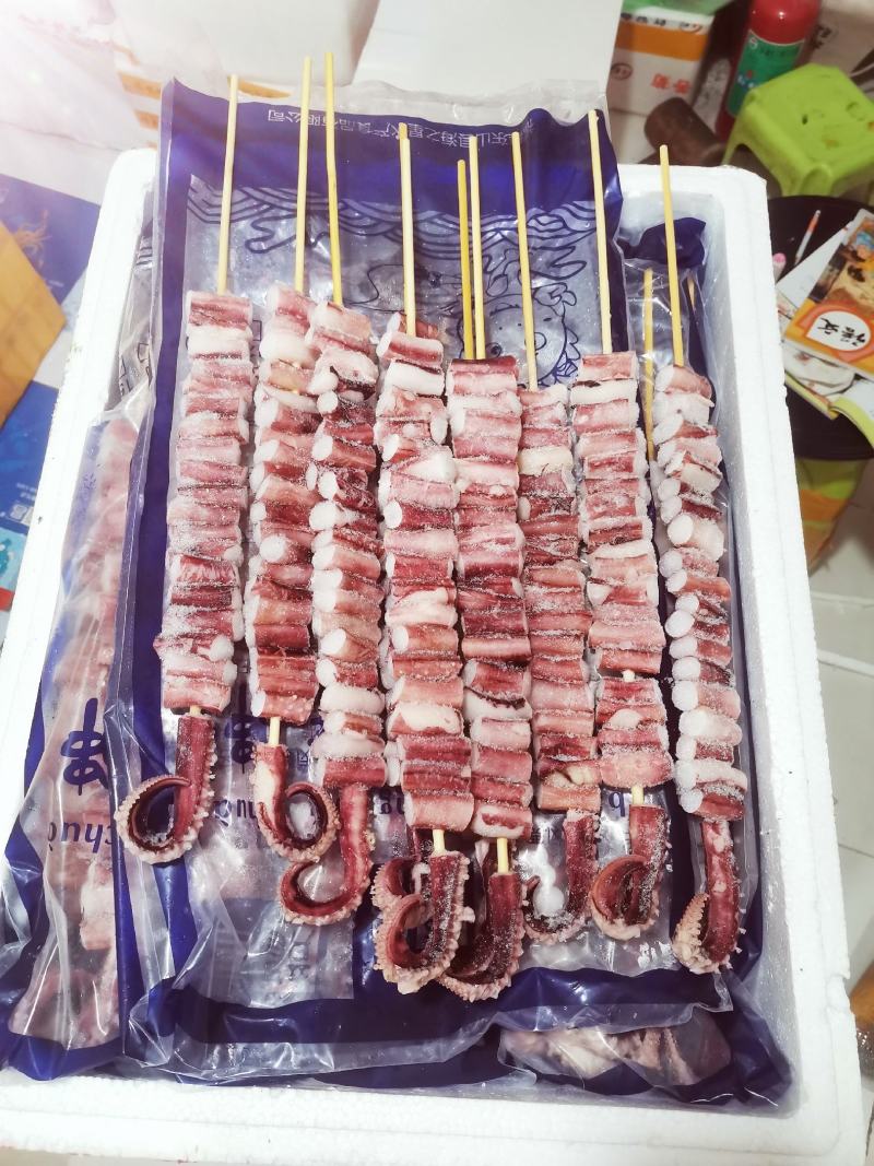 150克章鱼足吉祥串100串鱿鱼串章鱼串商用苏浙沪皖包邮