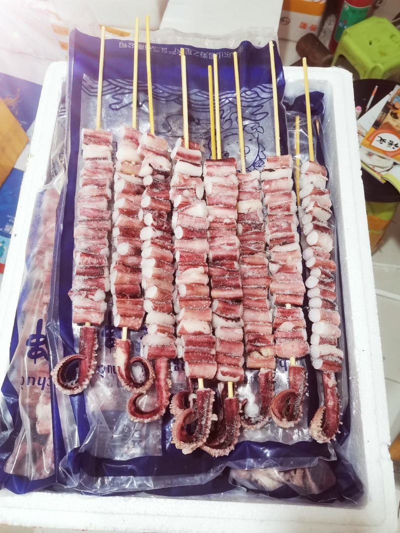 150克章鱼足吉祥串100串鱿鱼串章鱼串商用苏浙沪皖包邮