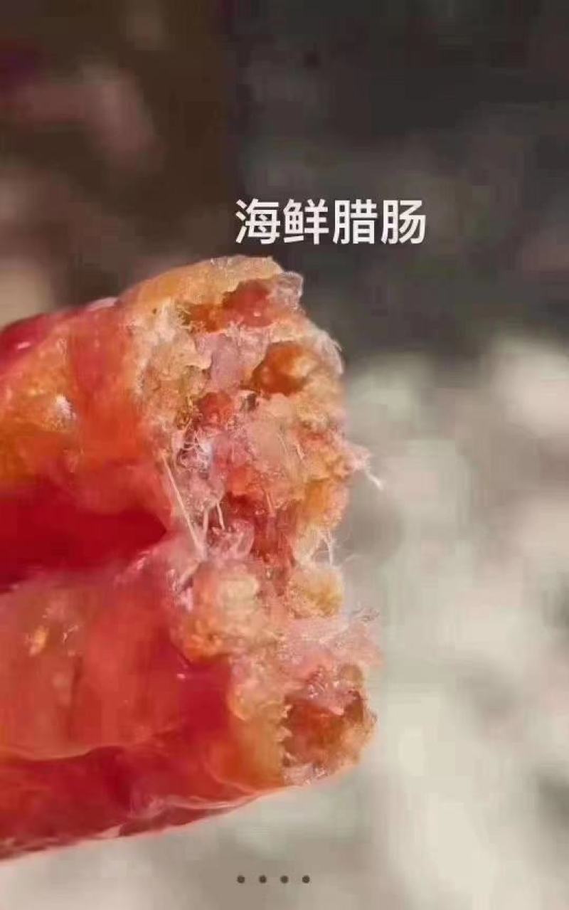 海鲜腊肠湛江特产天然虾米干贝广式香肠农家自制海鲜美味