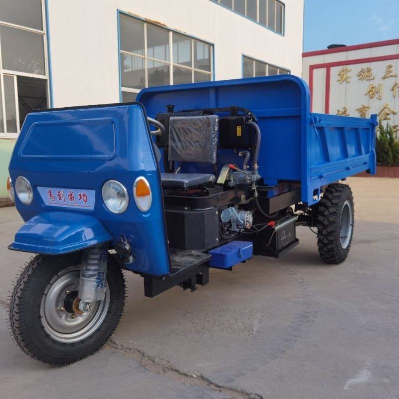 建筑五征工地农用柴油三轮车,自卸养殖场翻斗运输混凝土载重