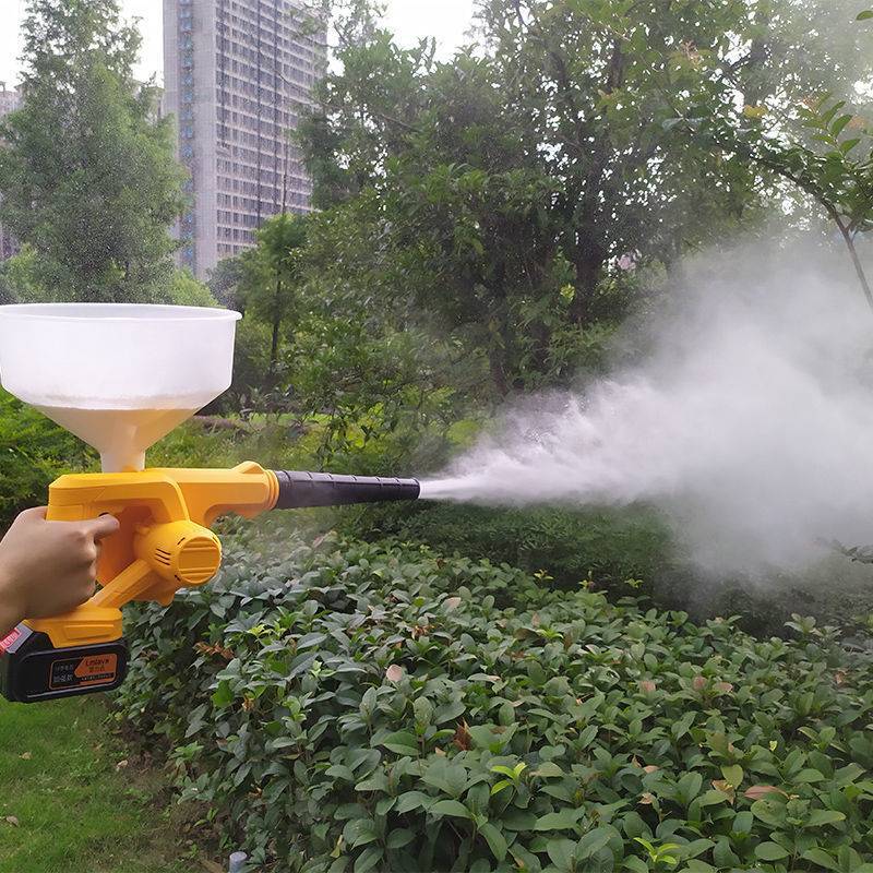电动喷粉机锂电池喷粉机静电粉尘剂养殖场消毒机喷粉器