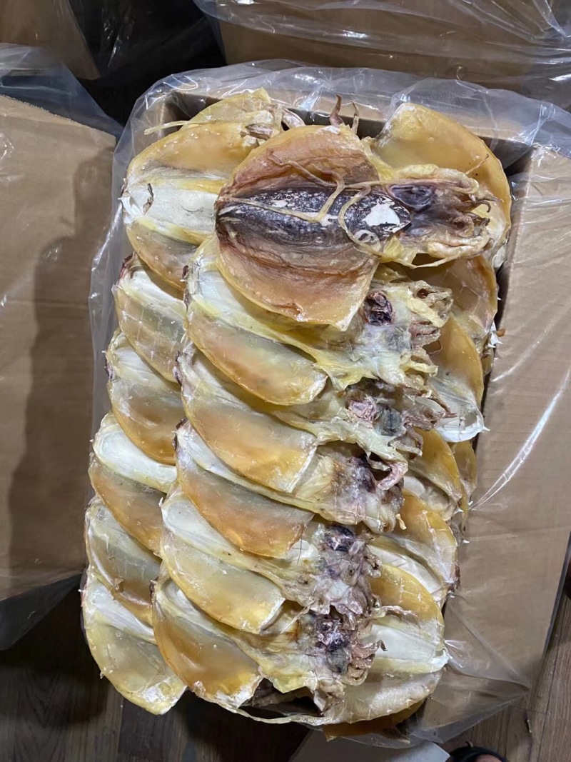 [推荐品质好货]墨鱼干批发一斤4-6头干度半淡干