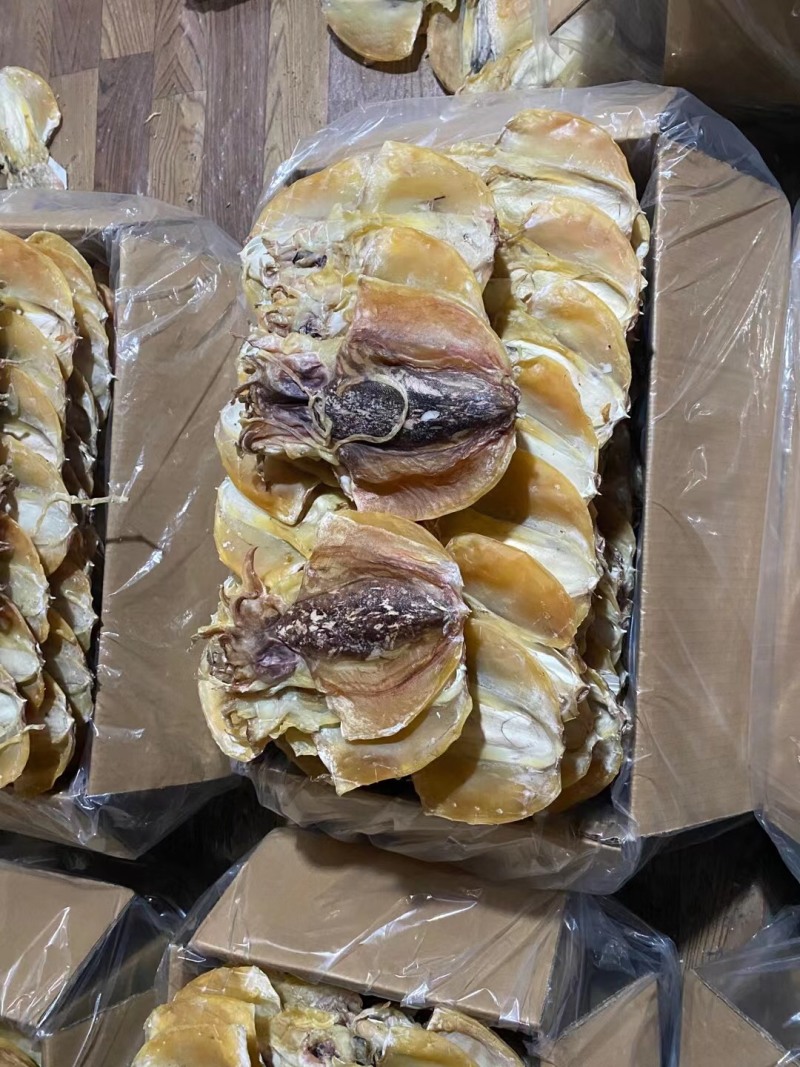 [推荐品质好货]墨鱼干批发一斤4-6头干度半淡干