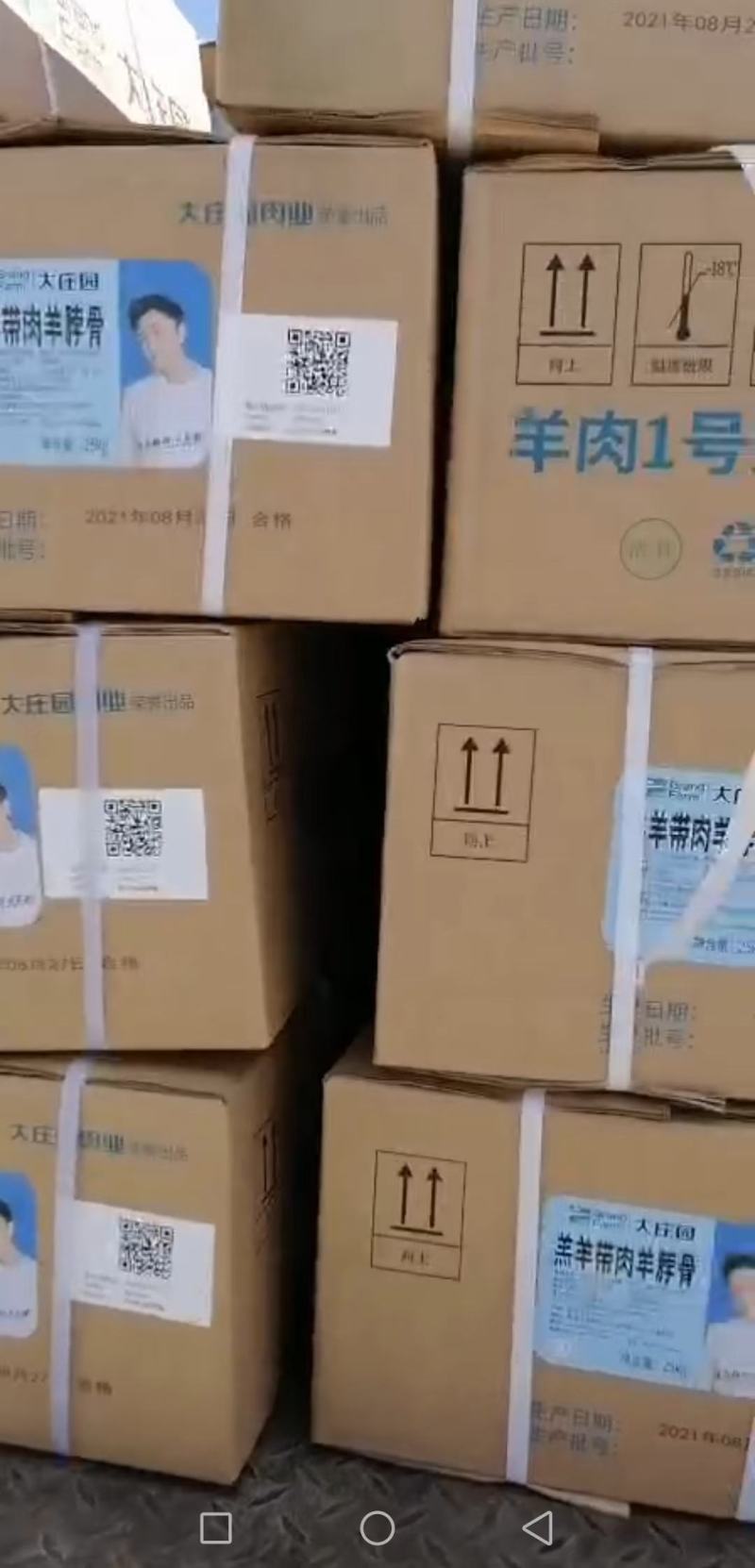 大庄园羔羊带肉羊脖骨25kg/件大庄园羔羊带肉羊脖骨