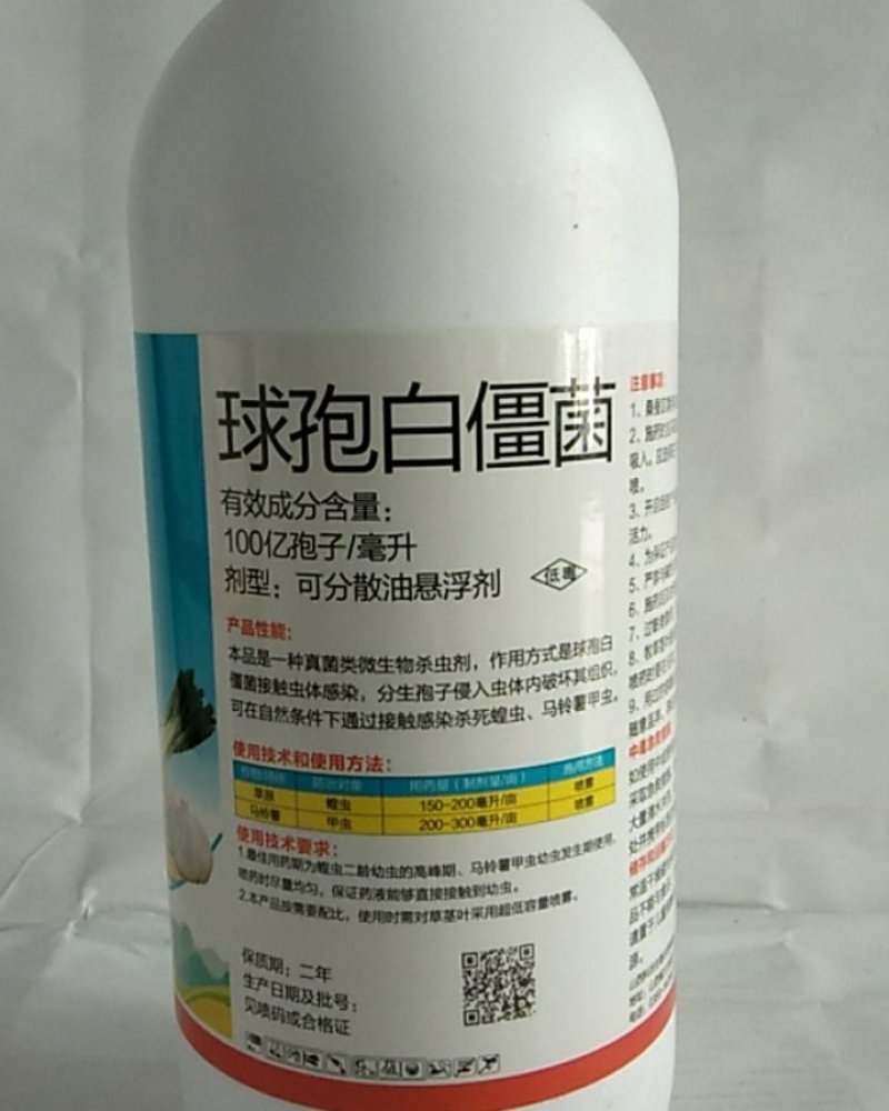 球饱白僵菌对斜纹夜娥钻心虫特别是对黑头蛆蛴螬地老效果突出