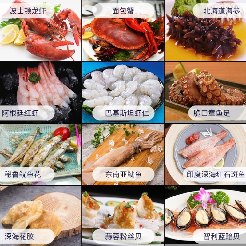 海鲜礼包券顺丰包邮到家年终好礼福利支持一件代发