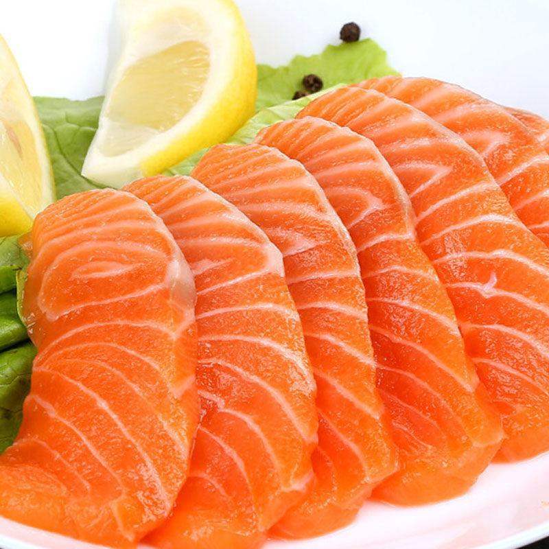 三文鱼新鲜海鲜刺身生鱼片中段冰鲜即食宝宝辅食寿司料理