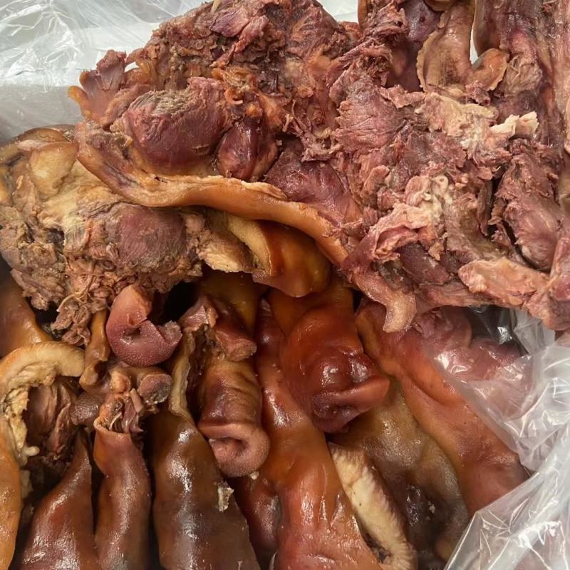 去骨卤猪头肉带核桃肉全熟卤菜店凉菜店，好吃