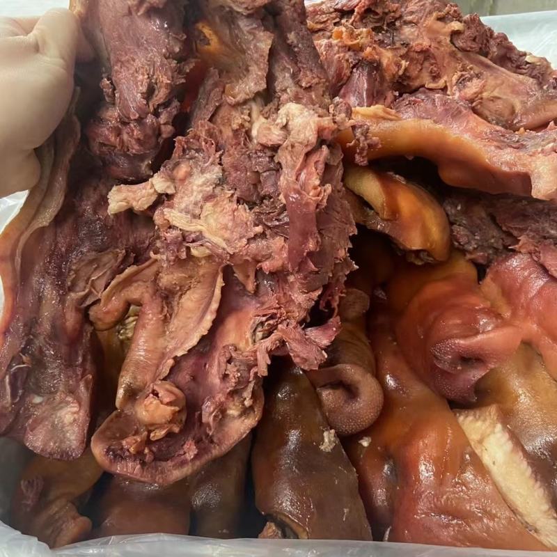 去骨卤猪头肉带核桃肉全熟卤菜店凉菜店，好吃