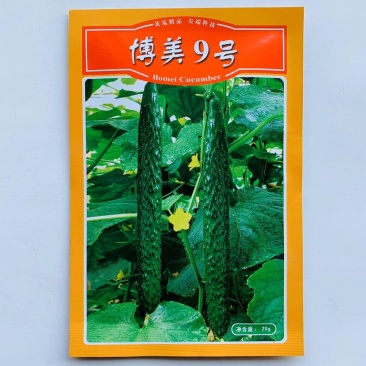 黄瓜种子博美9号抗病丰产瓜色深绿油亮果肉淡绿春秋种植黄瓜