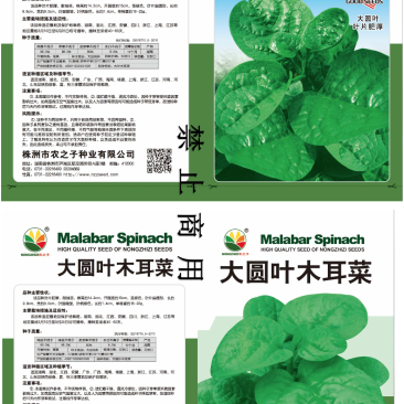 大叶，木耳菜种子叶片肥厚，耐抽苔。