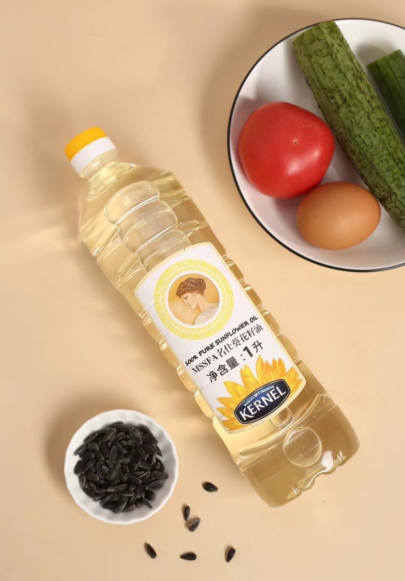 乌克兰原装进口葵花籽油，（5升，1箱3桶）