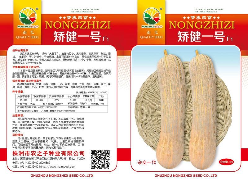 矫健一号F1南瓜种子