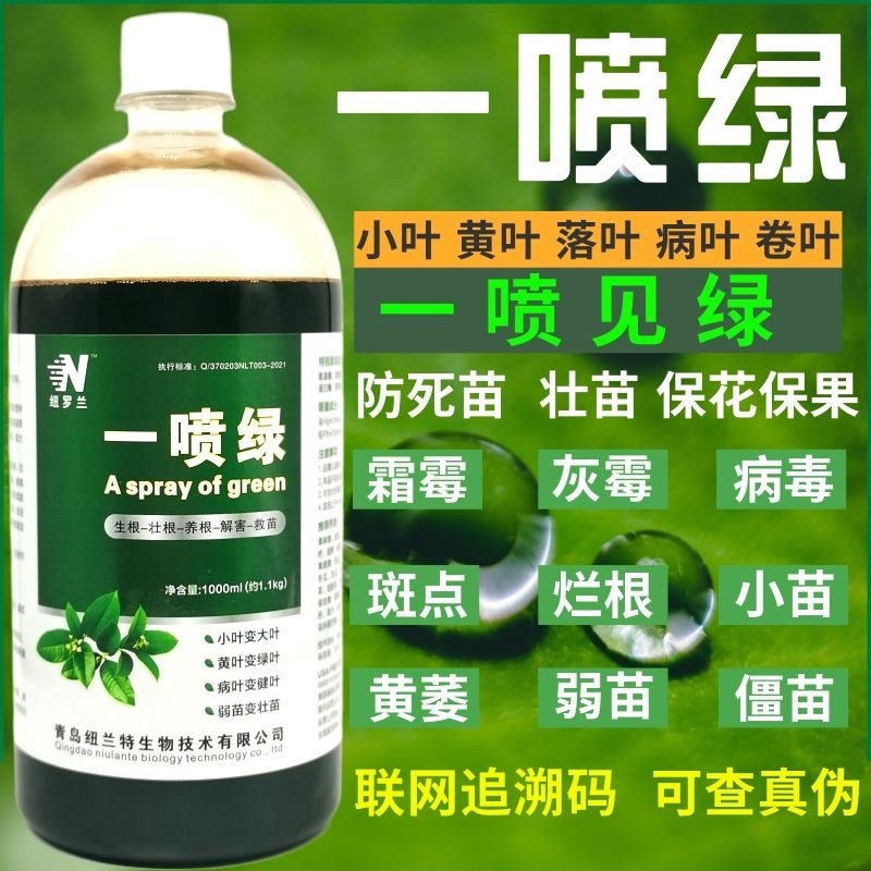 一喷就绿黄叶死苗通用植物蔬菜花卉果树绿叶微量元素肥