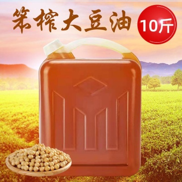 纯东北笨榨大豆油10斤食用油非转基因农家自榨饭店批发整箱