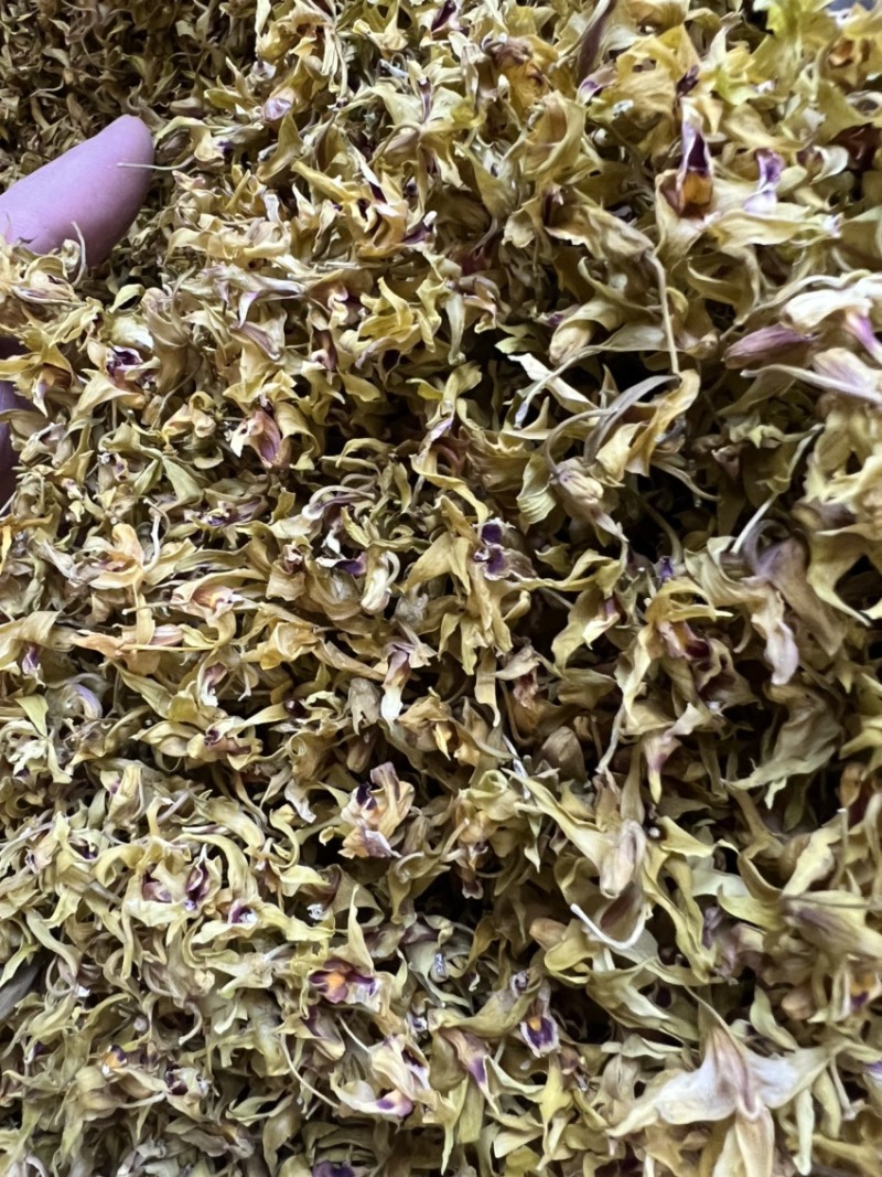 铁皮石斛花2021新花干花鼓槌石斛花500克批发