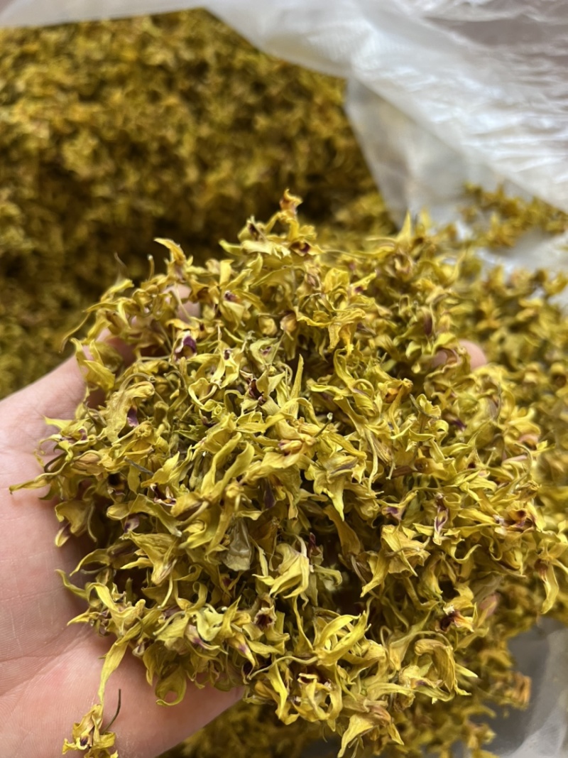 铁皮石斛花2021新花干花鼓槌石斛花500克批发