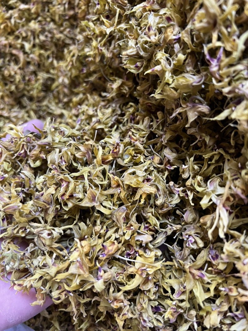 铁皮石斛花2021新花干花鼓槌石斛花500克批发