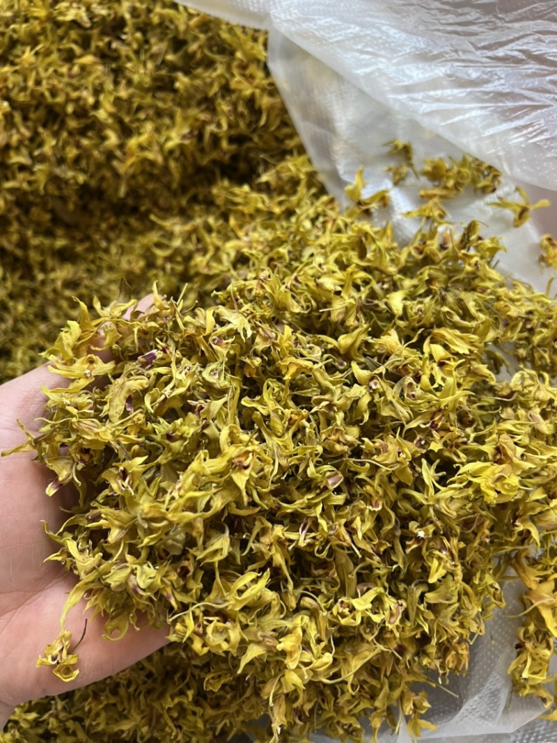 铁皮石斛花2021新花干花鼓槌石斛花500克批发