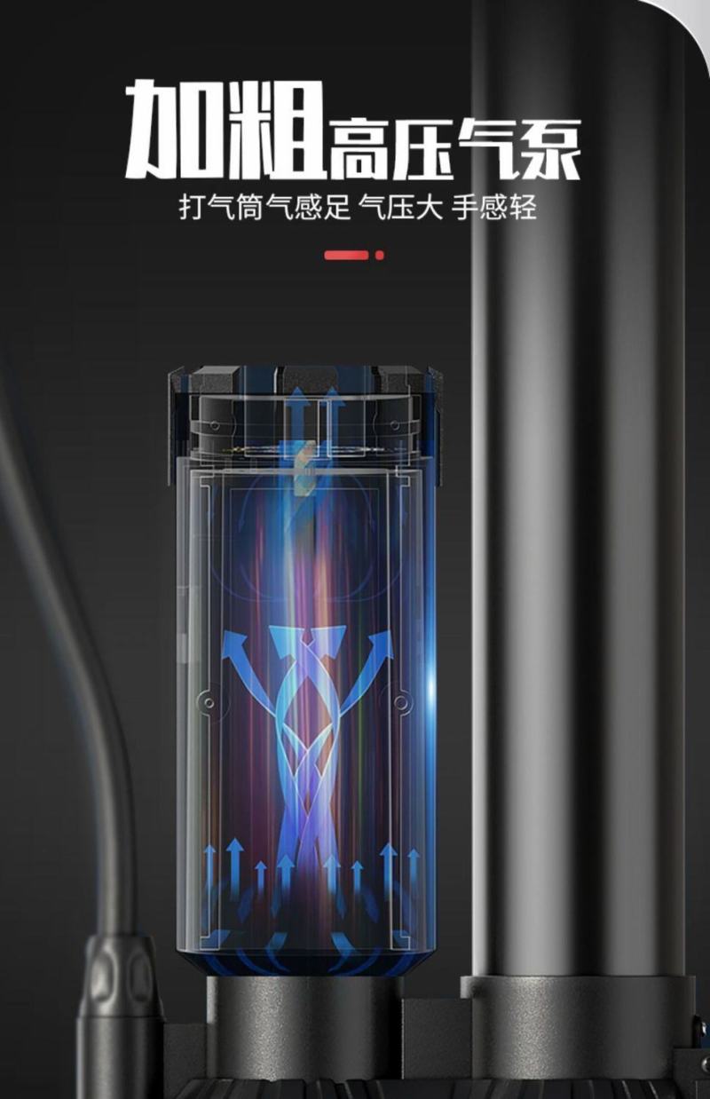打气筒自行车家用小型高压便携式电动电瓶车篮球通用气管子