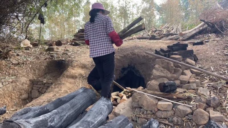 果木炭家用取暖烧烤专用木碳无烟环保易燃耐烧一箱批发