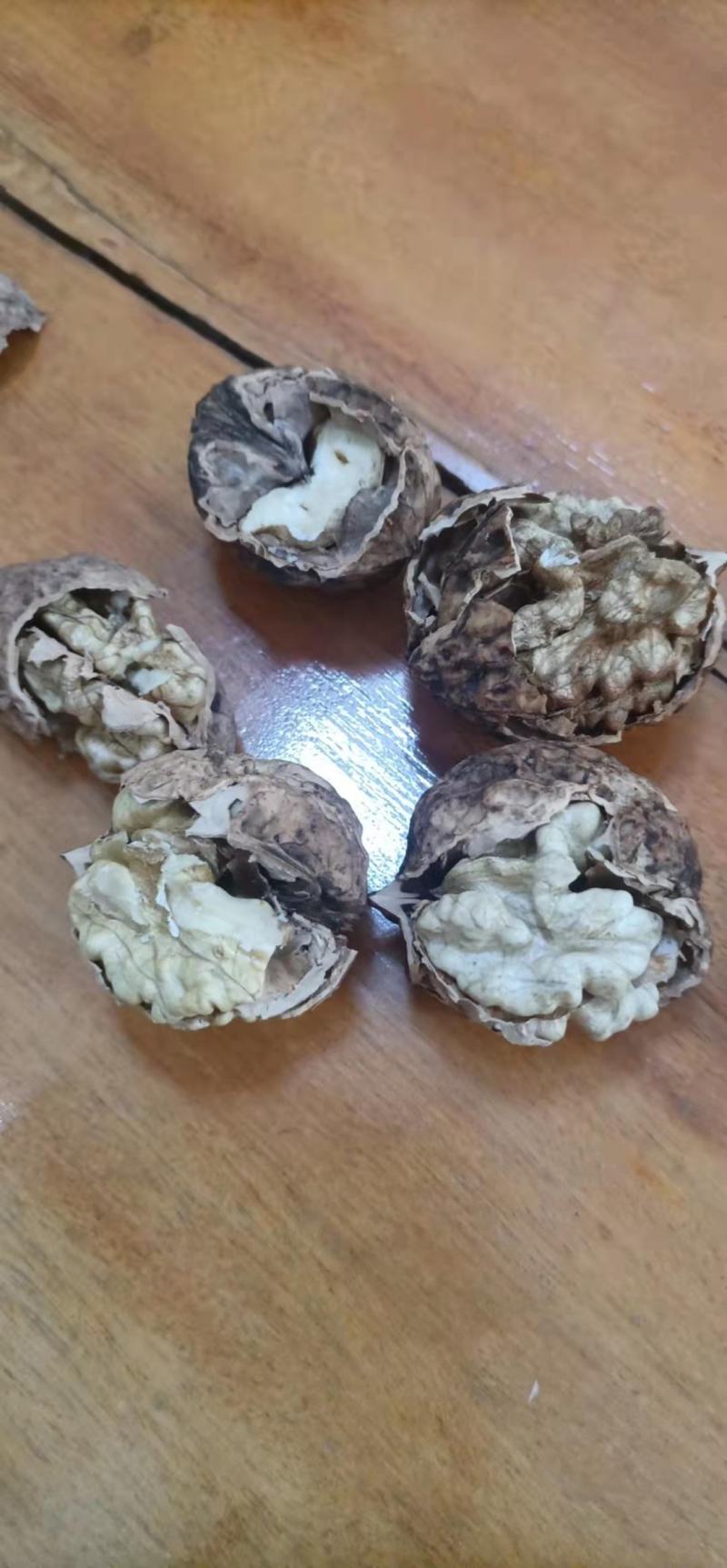 云南大麻子纸皮核桃，生的烤干的