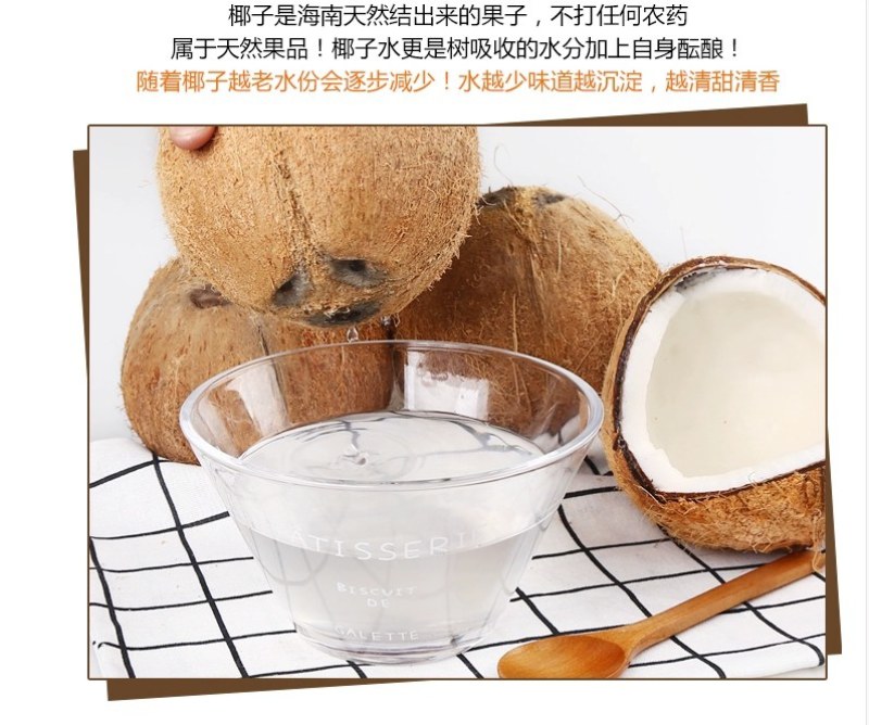 【包邮】海南文昌老椰子毛椰特大果批发毛椰椰皇包物流商用果